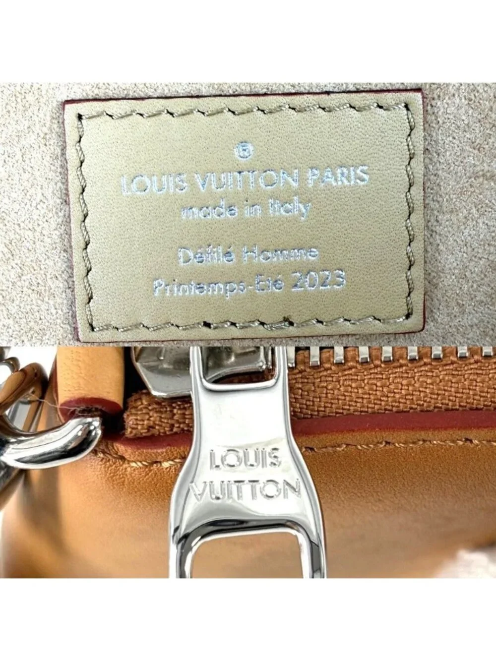 Louis Vuitton Clutch Monogram Fortune Cookies Second Pouch Brown Silver